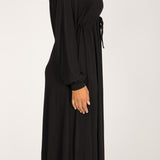 To wear everywhere midi jersey dress - Black