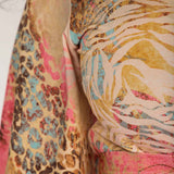 Bestie shine wrap maxi jersey dress - Pastels