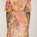 Bestie shine wrap short jersey dress - Pastels