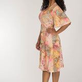 Bestie shine wrap short jersey dress - Pastels