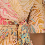 Bestie shine wrap short jersey dress - Pastels