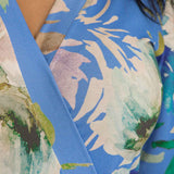 Bestie wrap ankle jersey dress - Blue