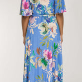 Bestie wrap ankle jersey dress - Blue
