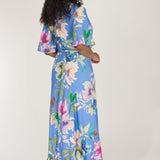 Bestie wrap ankle jersey dress - Blue