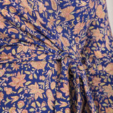 Bestie midi wrap jersey dress - Blue