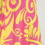 Drawstring dream short jersey dress - Pink-Yellow