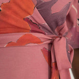 Essential bell sleeve short jersey dress - Dusty Pink