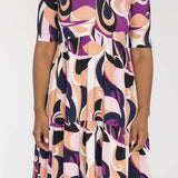 Forever mine collar short jersey dress - Lilac