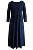 Ideal midi jersey dress - Navy