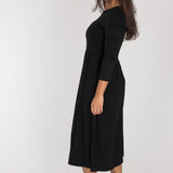 Ideal midi jersey dress - Black