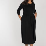 Ideal midi jersey dress - Black