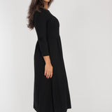 Ideal midi jersey dress - Black