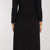 Ideal midi jersey dress - Black