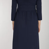 Ideal midi jersey dress - Navy
