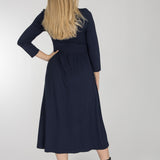 Ideal midi jersey dress - Navy