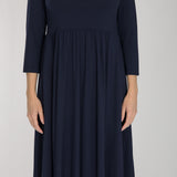 Ideal midi jersey dress - Navy