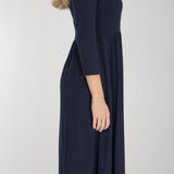 Ideal midi jersey dress - Navy
