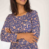 Ideal midi jersey dress - Blue