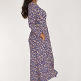 Ideal midi jersey dress - Blue