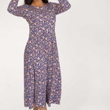 Ideal midi jersey dress - Blue
