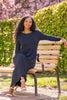 Ideal midi jersey dress - Navy