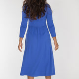 Ideal midi jersey dress - Dazzling Blue