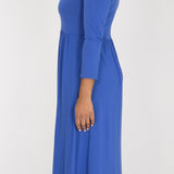 Ideal midi jersey dress - Dazzling Blue