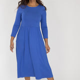 Ideal midi jersey dress - Dazzling Blue