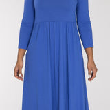 Ideal midi jersey dress - Dazzling Blue