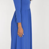 Ideal midi jersey dress - Dazzling Blue
