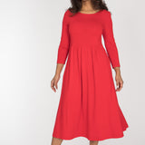 Ideal midi jersey dress - True Red