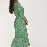 Ideal midi jersey dress - Green