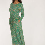 Ideal midi jersey dress - Green