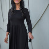 Ideal midi jersey dress - Black