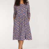 Ideal short jersey dress - Blue