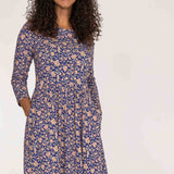 Ideal short jersey dress - Blue