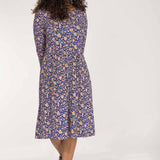 Ideal short jersey dress - Blue