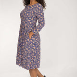 Ideal short jersey dress - Blue