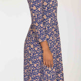 Ideal short jersey dress - Blue