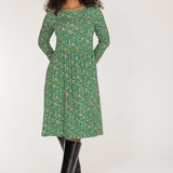 Ideal short jersey dress - Green