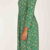 Ideal short jersey dress - Green