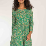 Ideal short jersey dress - Green