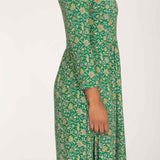 Ideal short jersey dress - Green
