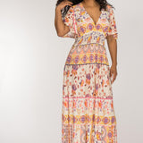 My smocked maxi jersey dress