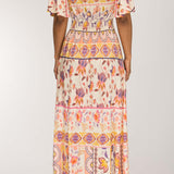 My smocked maxi jersey dress