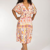My smocked short jersey dress