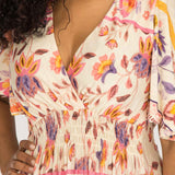 My smocked short jersey dress