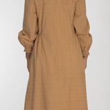 Cotton lace midi dress - Sand