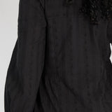 Cotton lace short dress - Black