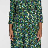 Picot pocket short jersey dress - Navy